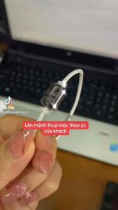Vòng tay lu thống đá thạch anh tóc đen thiên nhiên bao kiểm định may mắn tài lộc