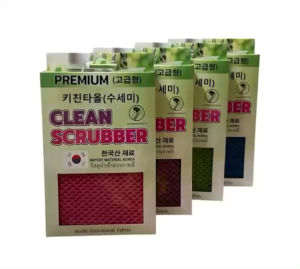 ( เกาหลี ) ใยล้างจาน ผ้าใยล้างจาน ใยตาข่าย สำหรับล้างจาน kitchen towel premium แห้งไว ไม่สะสมแบคทีเรีย ตาข่ายล้างจาน แทน สก้อตไบรท์ ราคาถูก พารวยจ้า korea inter
