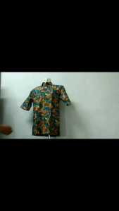 LBaju Kemeja Dewasa Pria Batik Wiguno 400010131 Katun Lengan Pendek 1/2 furing