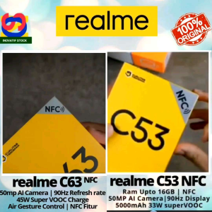 HP REALME C63 | C53 6/128 GB - 8/128 GB Ram Upto 16GB 100% BARU ORIGINAL GARANSI RESMI