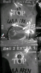 TOP Coffee Kopi Instan Gula Aren 6 Sachet x 22g  Manis Alami Aroma Tahan Lama