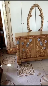 bufet TV ukir jati