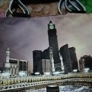 Totebag Tali Sumbu Tas Wanita Kanvas Motif Printing