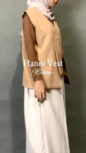 Hanny Vest // Outer Rompi Wanita Atasan Luaran Oversize Korean Style