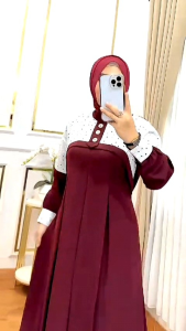 damla id gamis simpel terbaru produk mr busana edisi felicia dress