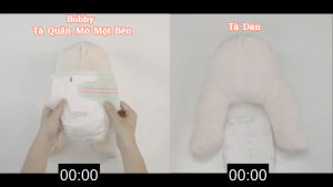 Tã quần mở một bên Bobby size NB-S 74 miếng (3 - 8 kg)