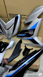 Coverset Y15 zr V2 2023 MS1 Silver Matt siap tampal