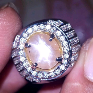 Natural yellow sapphire star ceylon yakut kuning srilanka safir