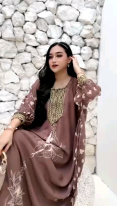 Gamis Kaftan Renda Love Love LD 160: Gaya Desain Elegan