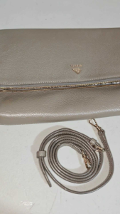 Preloved Vincis Bench Korea Beige Hand Bag with Sling StrapGenuine Leather Bag