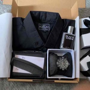 [BISA COD] Hampres kado ulang tahun cowok kemeja hitam polos / giftbox ulang tahun cowok / hadiah ulang tahun cowok / kado anniversary / kado wisuda / hadiah anniversary / hadiah wisuda