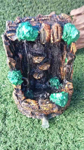 aquarium aquascape tebing air terjun tinggi 25cm