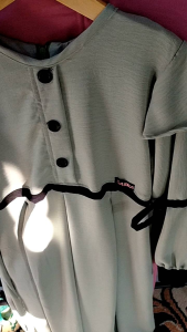 Gamis Anak Perempuan Usia 2 Sampai 6 Tahun Bahan Cringkle Airflow Warna Coklat Susu