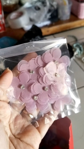 Bunga organza 3D 3cm per lusin