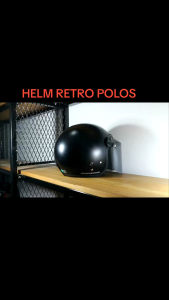 HELM BOGO SNI RETRO DEWASA HITAM DOP MLA ARY RUROX