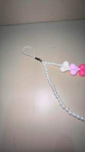 Tina Love Pearl Phone Strap Tali Gantungan HP Hati Pastel Warna Warni Handphone Bracelet Charm
