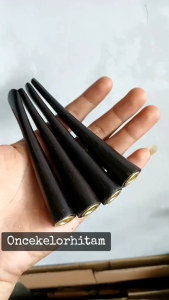 Pipa Once Roko Kayu Galih Kelor Hitam Panjang 12cm Multi