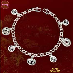 🌈AAbaby Galleries AA719 Original Baby S925 Silver Anklet Bracelet 7 Treasures 925纯银宝宝小孩脚链Gelang Bayi