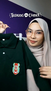 Tudung Sekolah Unit Beruniform Awning Scuba On Point Original Tudung Si Comel TSC Tudung Sarung