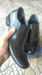 SEPATU PANTOFEL PRIA/ SEPATU KULIT ASLI/ SEPATU KERJA FORMAL KANTORAN LACOSTA K-204