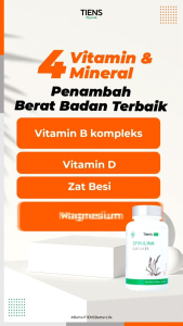 Kapsul Spirulina tiens isi 100 menstabilkan HB darah dan Menaikkan penambah berat badan
