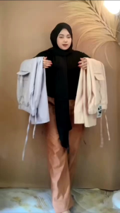 Celana Kulot Kargo Panjang Wanita: Kiya Cargo Pants