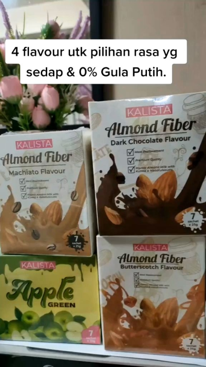 KALISTA ALMOND FIBER MIX 3 FLAVOUR KAWAL MAKAN,KENYANG LAMA & TURUN ...