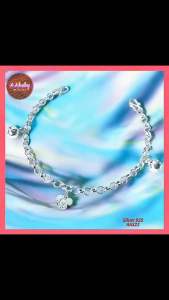 🌈AAbaby Galleries AA322 Original Baby 925 Silver Anklet Bracelet Micke 米奇鼠 Rantai Kaki/Gelang Bayi