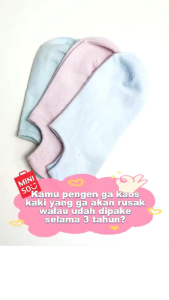 Kaos Kaki Pendek wanita polos tebal