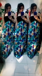 Dressfashion hitam colorful