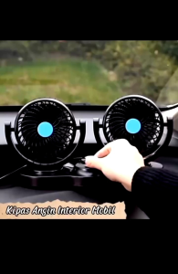 KIPAS ANGIN MOBIL DOUBLE KIPAS OTOMOTIF 12V 24V