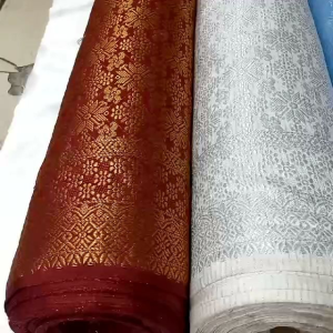 Bahan kain tenun songket palembang/songket gulungan/harga satu yard (40 yard)