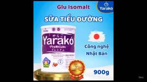 Yarako Premium GLU ISOMALT - Sữa Bột Dành Cho Người Tiểu Đường & Tiền Đái Tháo Đường 900g - Công Nghệ Nhật Bản - Bổ Sung Dưỡng Chất Thiết Yếu
