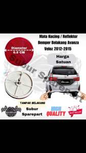 Reflektor Mata Kucing Bumper Belakang Avanza Veloz 2012-2019