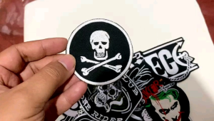 bordir patch/ logo  random stok ready