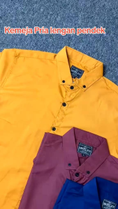 Paket Hemat 50ribu Dapat 2pcs Kemeja Pria Polos Lengan Pendek Distro Premium