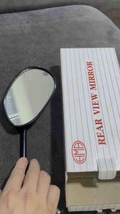 กระจก Wave110i (14) ขาดำ กระจกข้าง  อย่างดี HM 1010-087-10ZBL