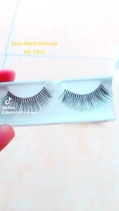 Bulu Mata Palsu Natural Hf-747L Panjang 14mm & Isi Lusinan 12 Pasang