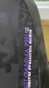 TAU GAMMA PHI SEAT COVER TRISKELION