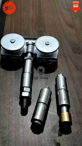 satu set Engsel Henderson bos bearing 2 | roda double atas | engsel tengah bos 2 | engsel bawah kuning