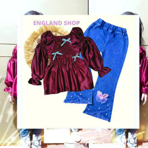 BAJU SETELAN JEANS ANAK PEREMPUAN IMPORT BABY 1 2 3 4 5 6 7 8 9 10 TAHUN TERBARU KEKINIAN