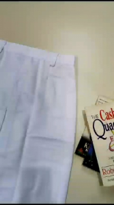 Rok Span Putih SMA/SMK belah 1