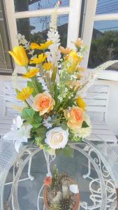 แจกันดอกไม้ ดอกไม้ประดิษฐ์ แจกันดอกไม้ประดิษฐ์เสมือนจริง