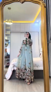 ELMIZA SET HIJAB TERLARIS GAMIS SYARI RAYA KEKINIAN DRESS CERUTY SET HIJAB PREMIUM VIRAL