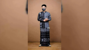 Set Kemeja dan Sarung Celana Batik / Baju Muslim Terbaru / Bisa COD