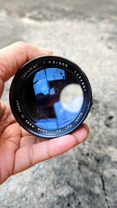 เลนส์มือหมุน Takumar 200mm f3.5 Telephoto Mount M42 Present blade 18 Blue Coating