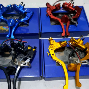 Handle Master Rem Nissin Full Warna CNC 1Set Kiri Kanan + 1Tabung Import Thailand Matic Bebek Pnp Xabre/ Tiger/ Gl Pro/ Mx King/ Satria Fu/ Aerox/ Vixion/ Beat/ Scoopy/ Genio/ Mio/ Spacy/ Gear/ Vario/ Rx King/ Ninja R RR 150/ R15 v2 v3/ Mx135/ Cb150r Dll