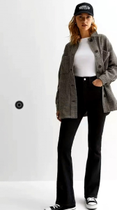 กางเกงขาม้า คนอ้วน ปลายตัด สีฟอกอ่อน ยีนส์ยืด มีไซส์ใหญ่ ไซส์ 26-44​นิ้ว​