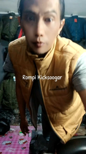 Rompi Kicksoogar Original Pria Bulu Angsa/Jaket Tanpa Lengan