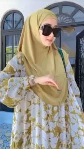 FATMA GAMIS SET HIJAB BERGO RAYON MIX JERSEY